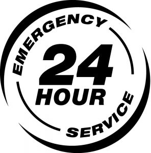 Emergency 24 hour service						